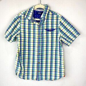 Baker by Ted Baker Plaid Short Sleeve Button Up 8
